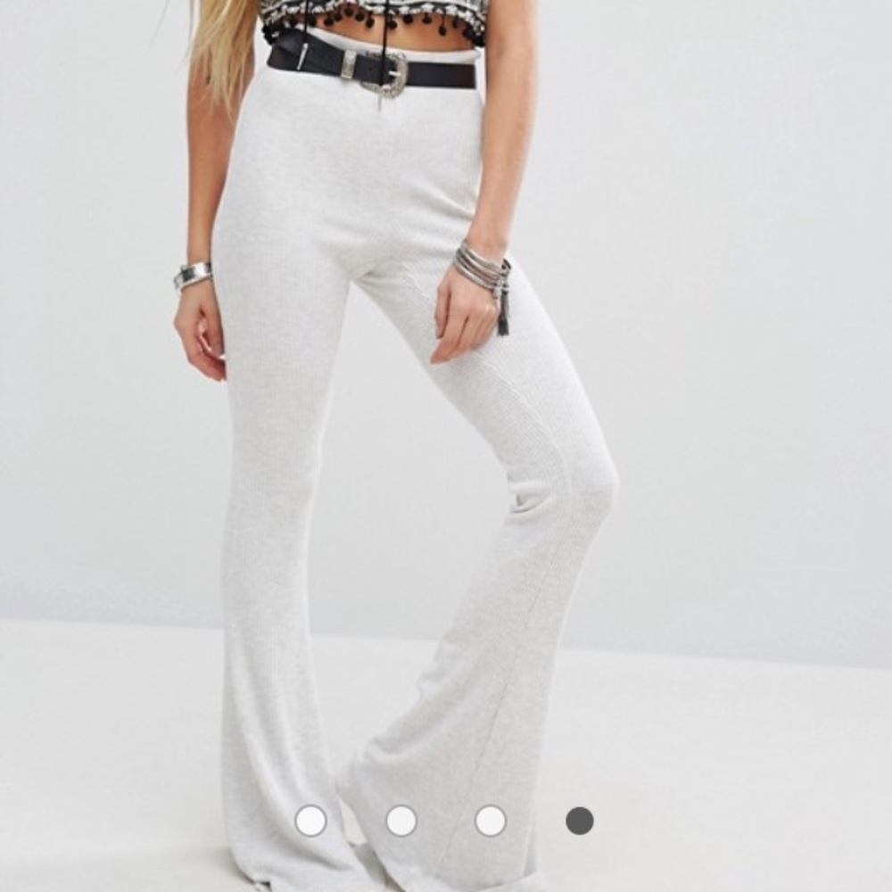 free people light grey keep it real pant